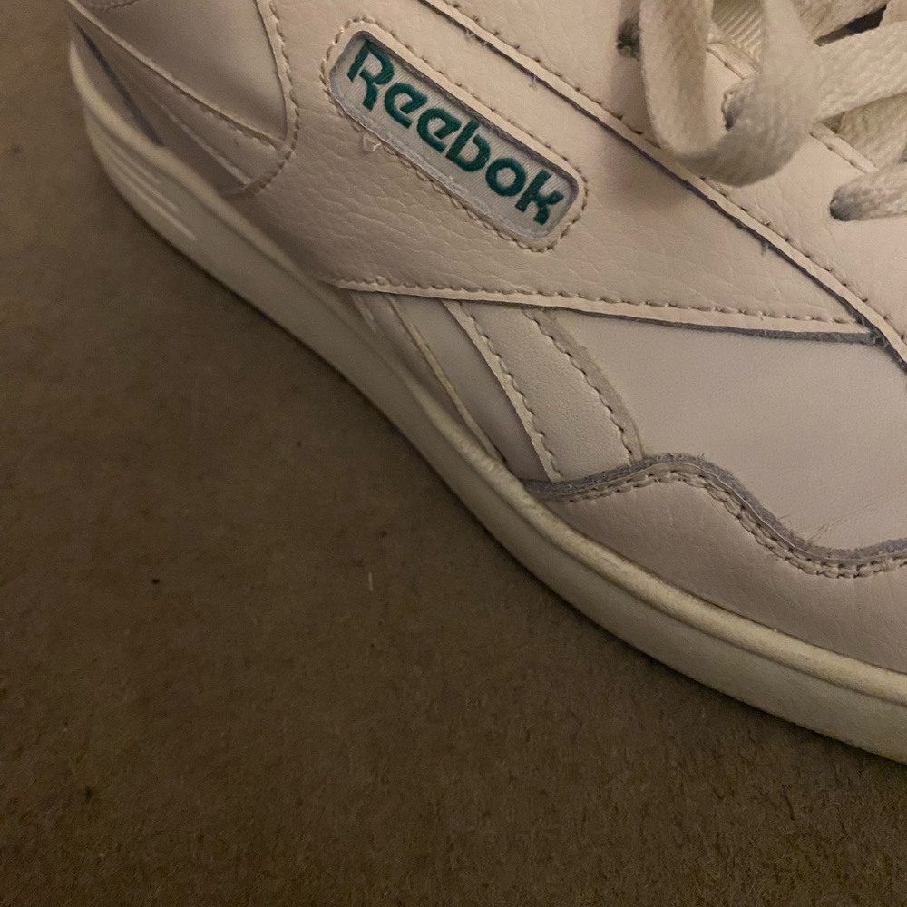 Reebok Club Mem T White and Green Casual Sneakers - Picture 3 of 3